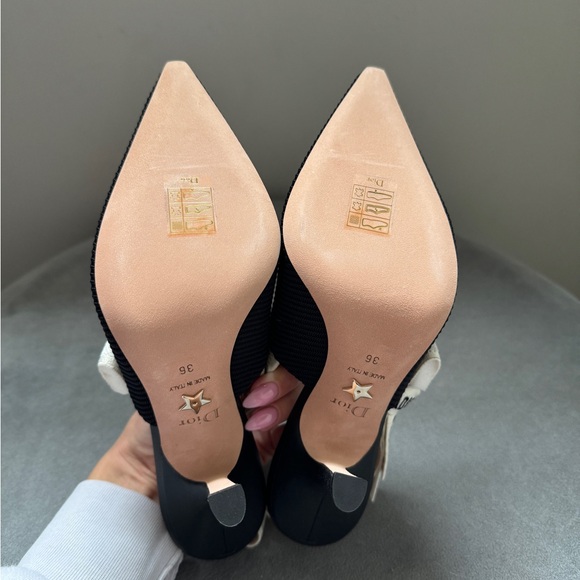 J'Adior Slingback Pump in Black Technical Fabric - Picture 9 of 9